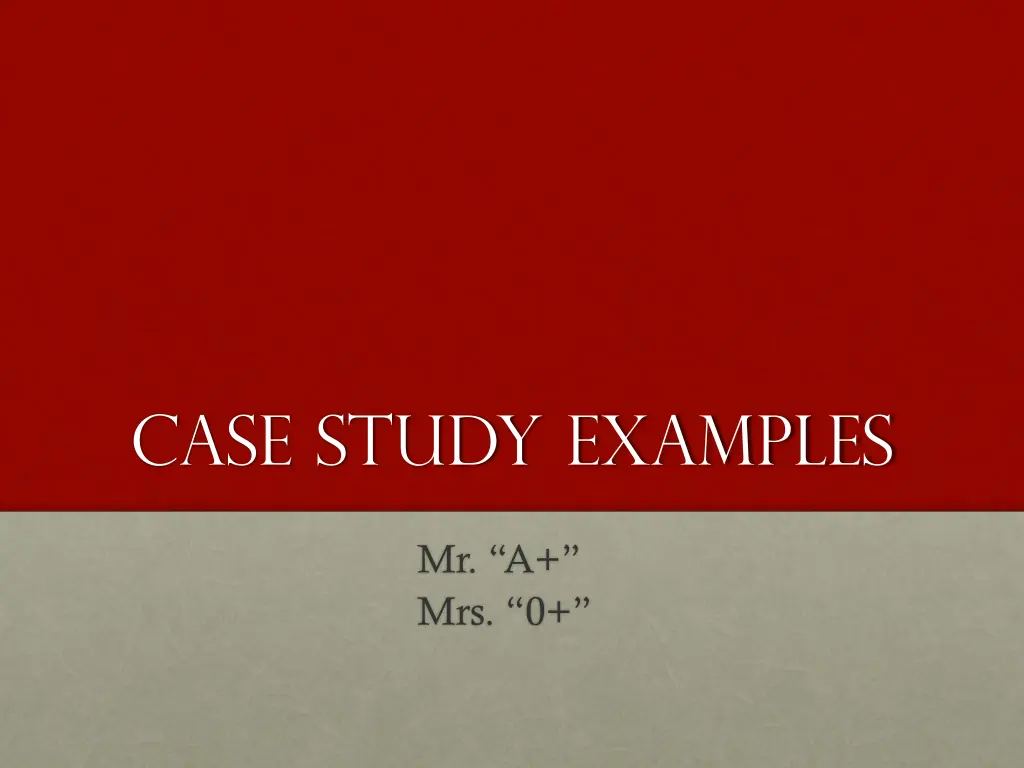 case study examples