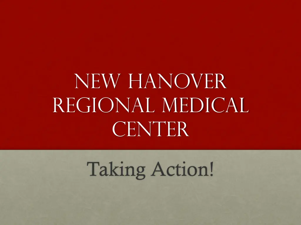 new hanover regional medical center