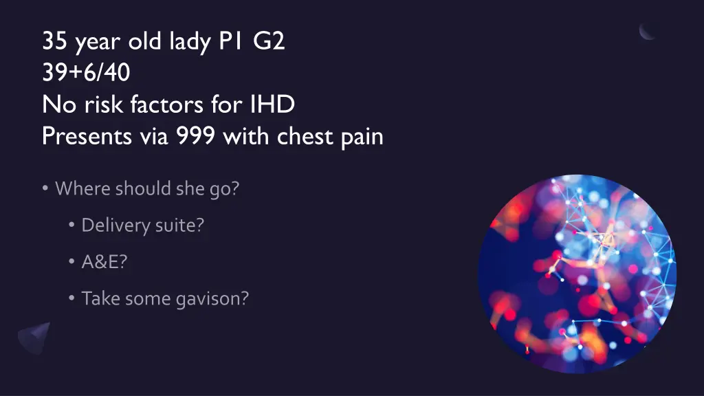 35 year old lady p1 g2 39 6 40 no risk factors