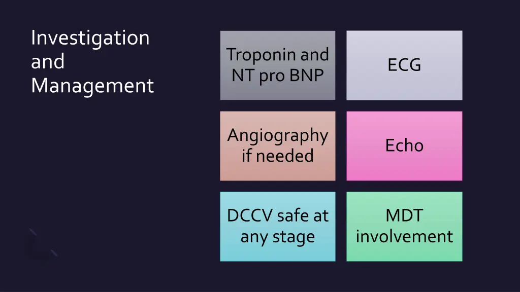 investigation and management