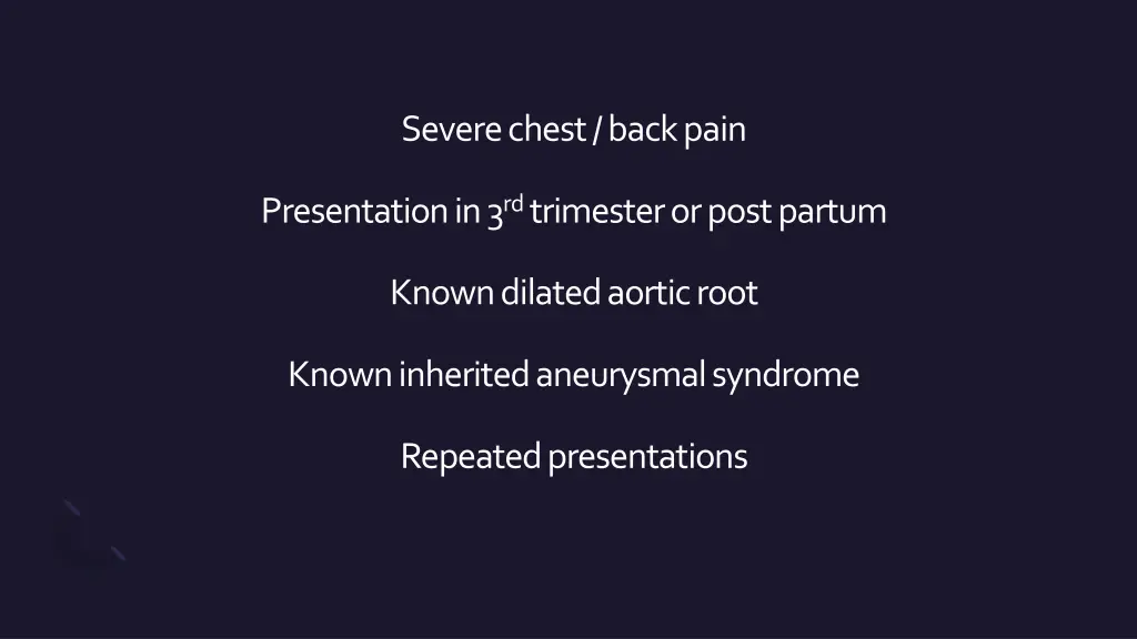 severe chest back pain