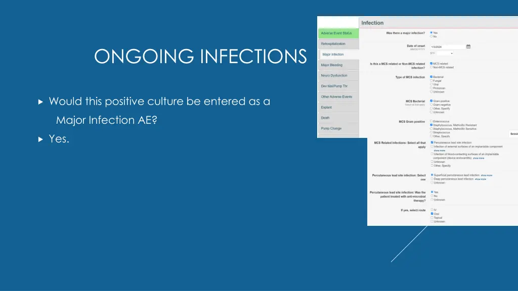 ongoing infections 2