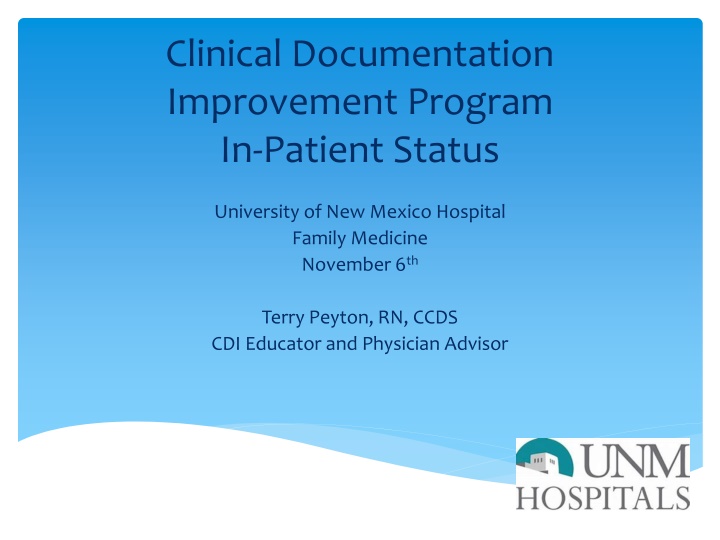 clinical documentation improvement program