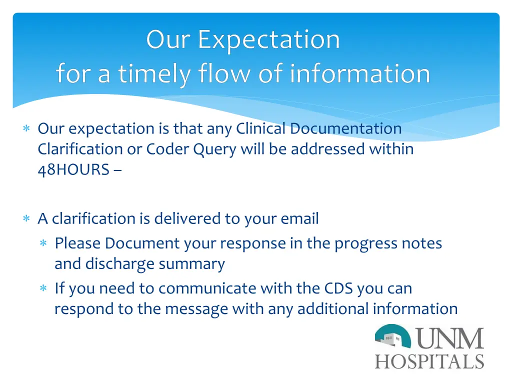 our expectation is that any clinical