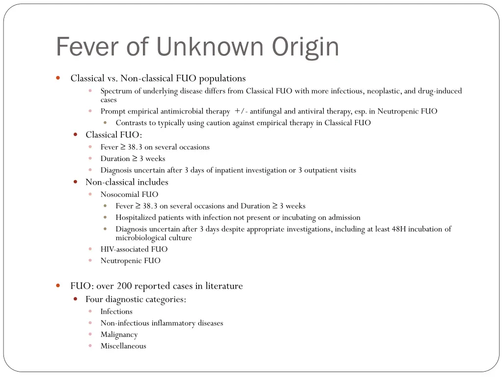 fever of unknown origin 2