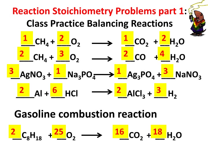 reaction stoichiometry problems part 1 class