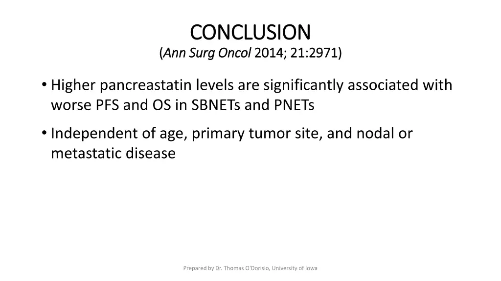 conclusion conclusion ann surg oncol ann surg