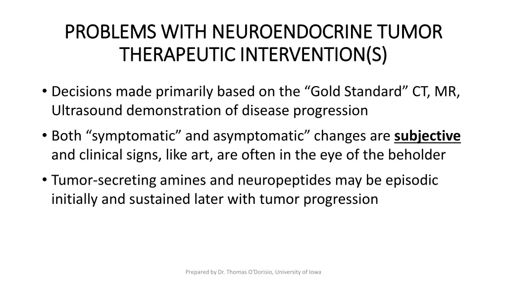 problems with neuroendocrine tumor problems with