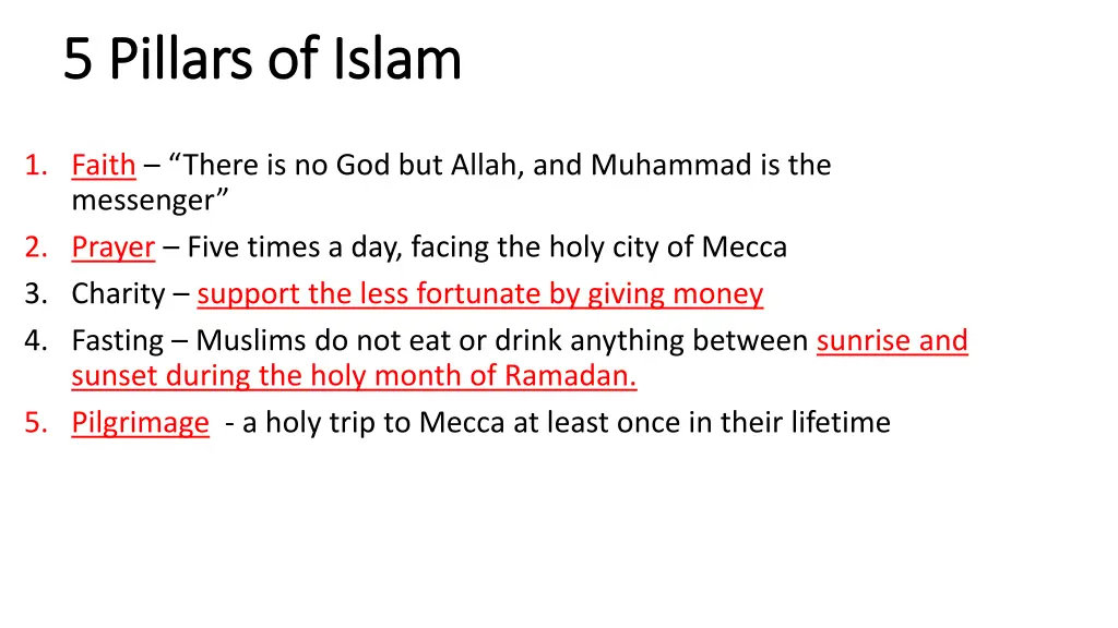 5 pillars of islam 5 pillars of islam