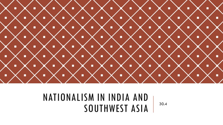 nationalism in india and southwest asia