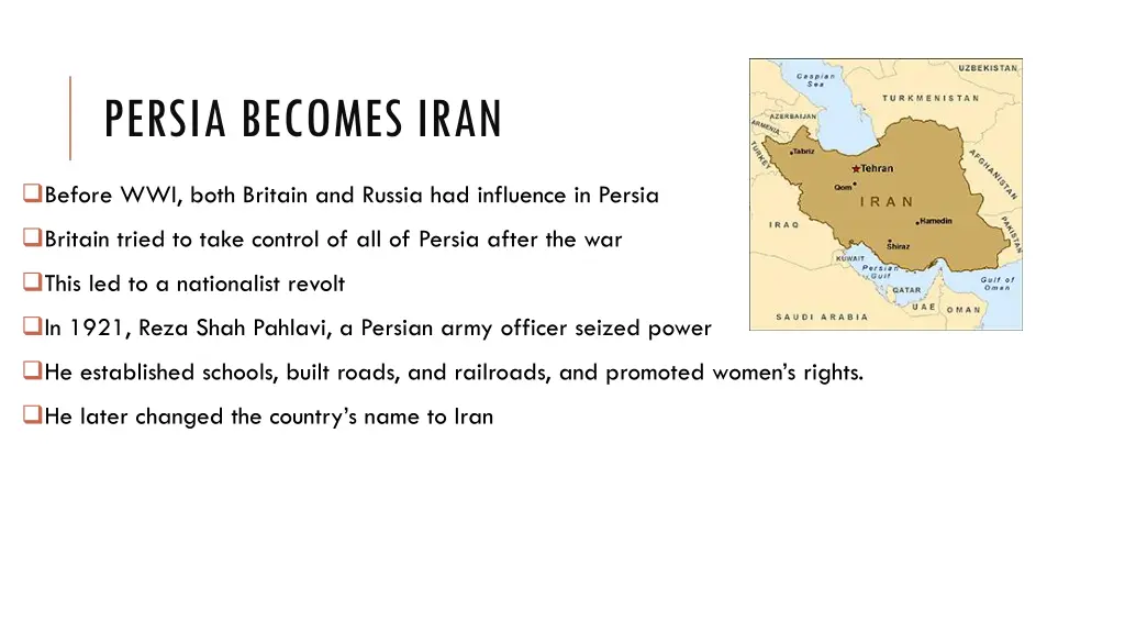 persia becomes iran