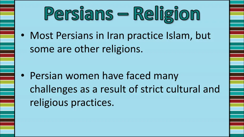 persians religion most persians in iran practice