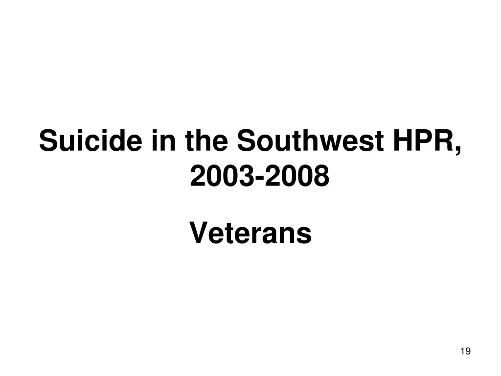 suicide in the southwest hpr 2003 2008 15