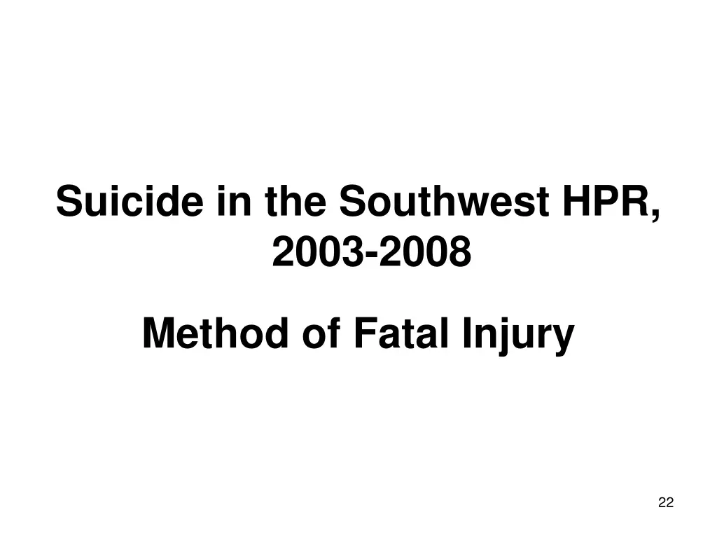 suicide in the southwest hpr 2003 2008 18