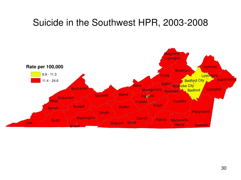 suicide in the southwest hpr 2003 2008 26