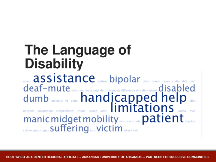 the language of disability