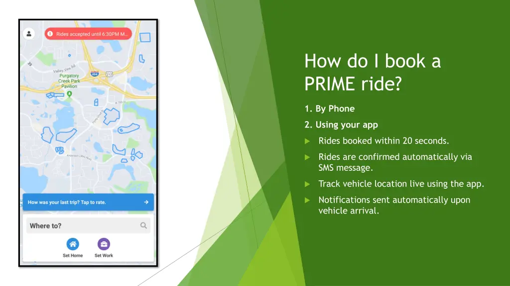 how do i book a prime ride