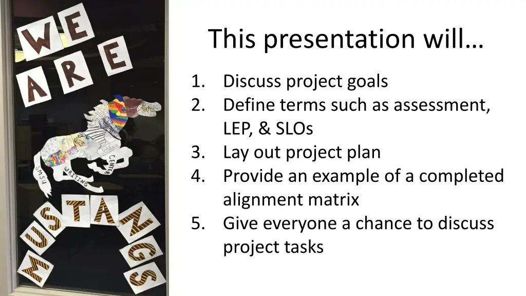 this presentation will