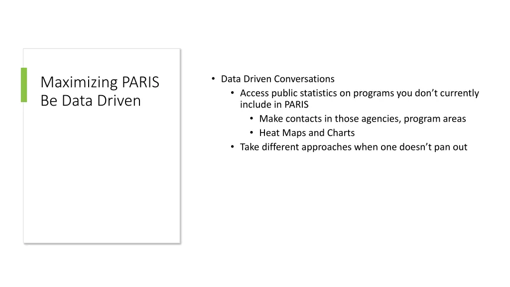 data driven conversations access public