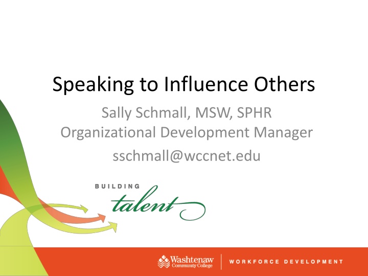 speaking to influence others