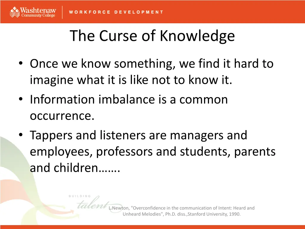 the curse of knowledge