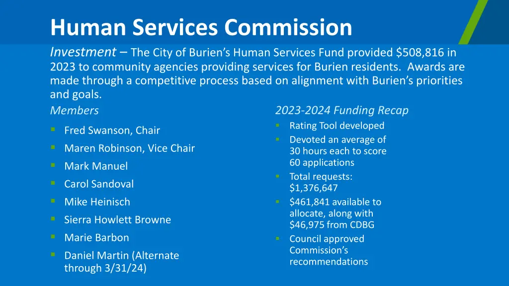 human services commission