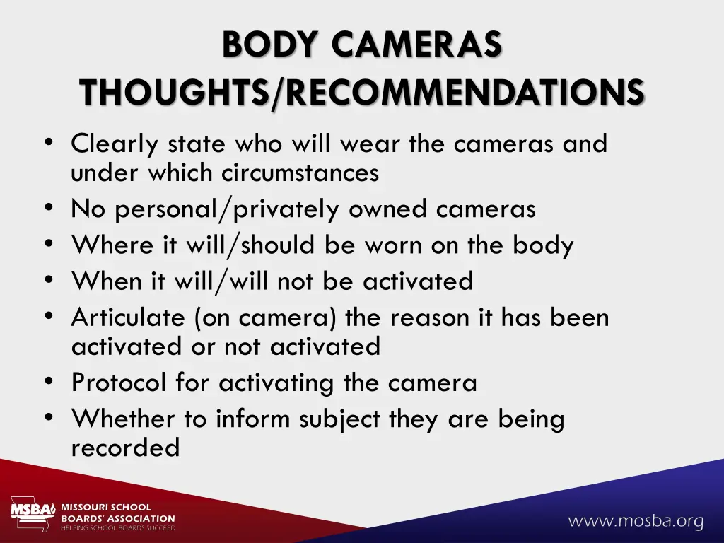 body cameras