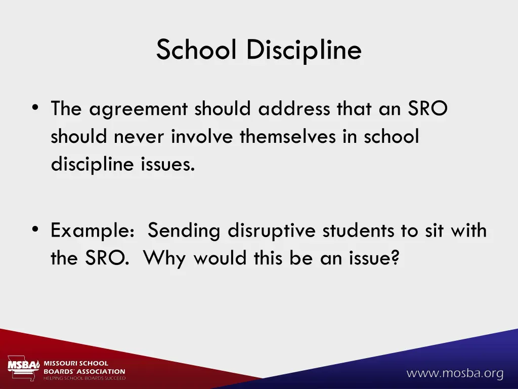 school discipline