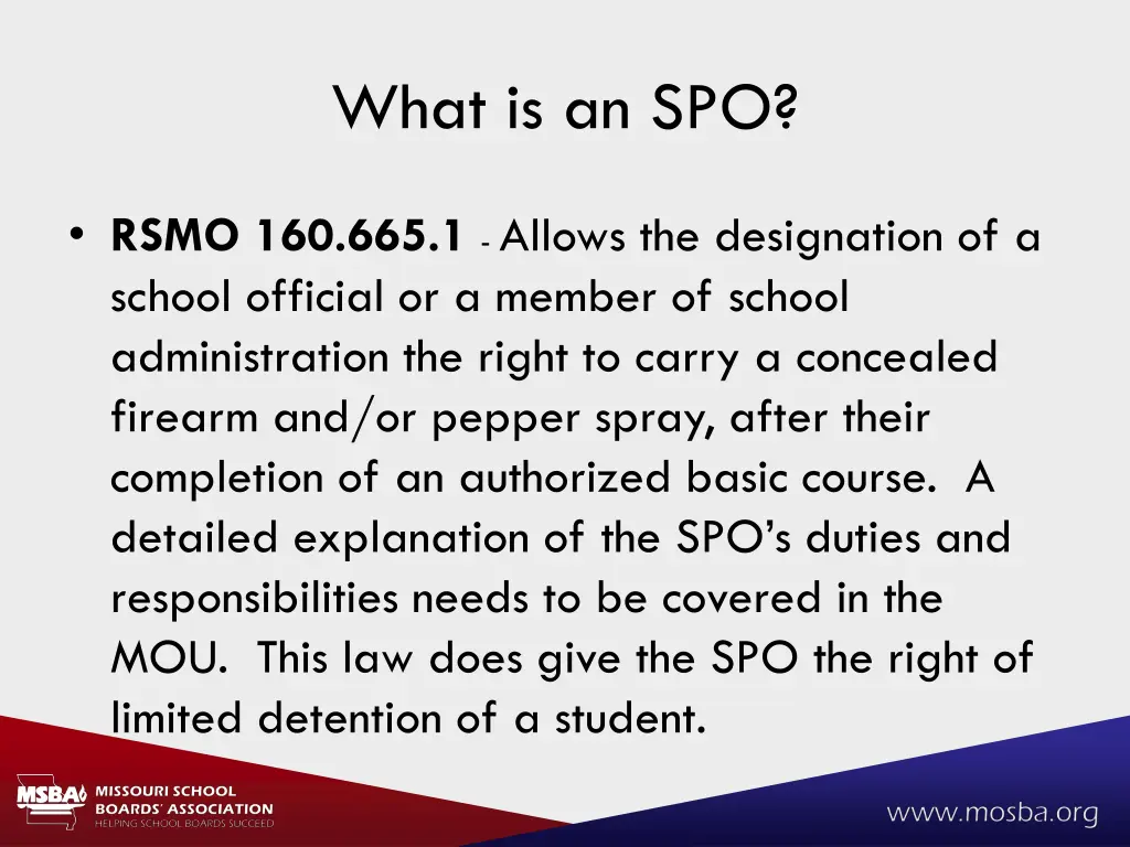 what is an spo