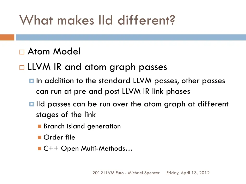 what makes lld different 1