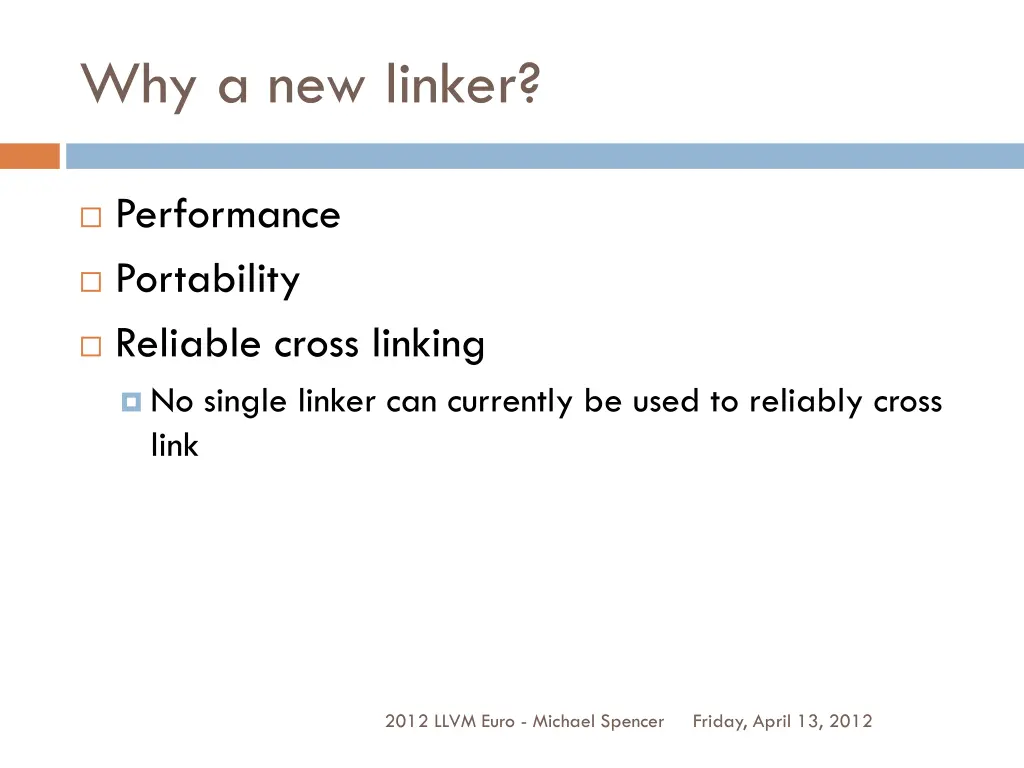 why a new linker 2