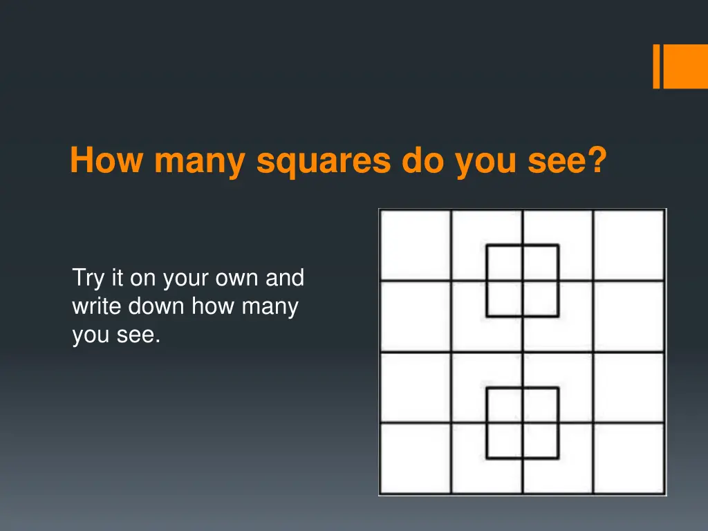 how many squares do you see