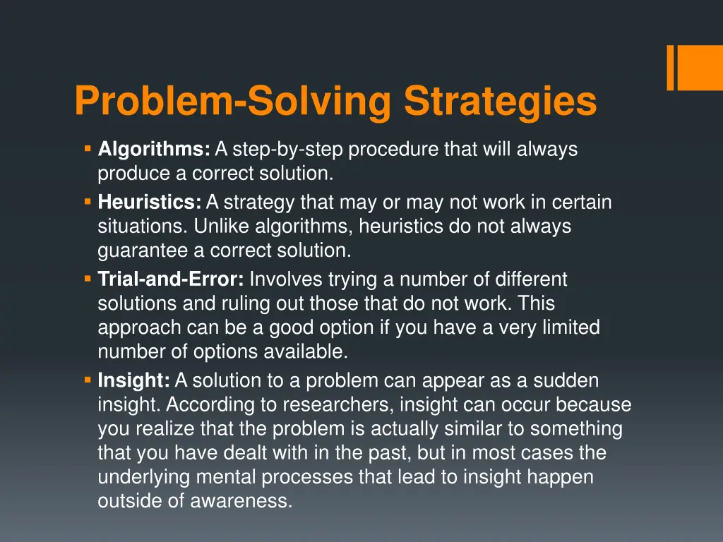 problem solving strategies 1