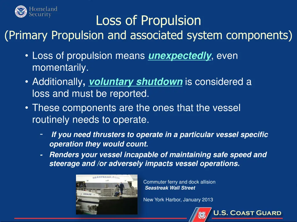 loss of propulsion