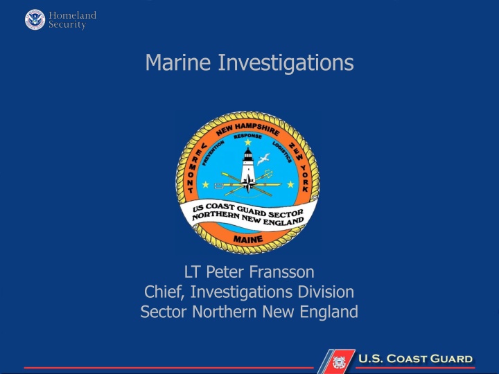 marine investigations