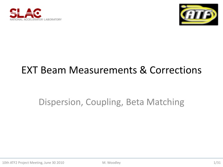 ext beam measurements corrections