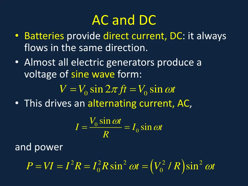 ac and dc