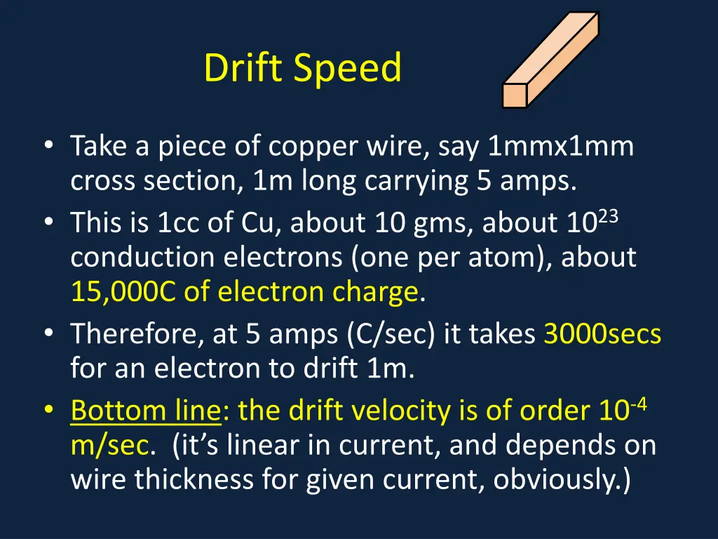 drift speed