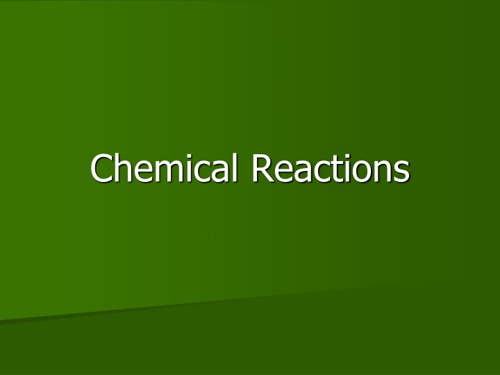 chemical reactions