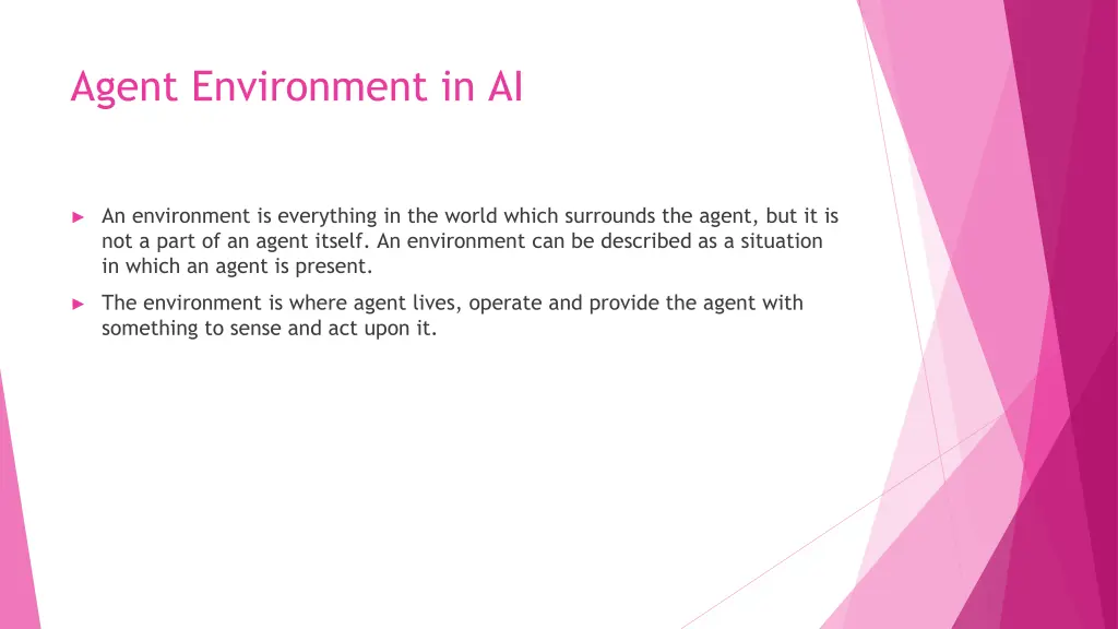 agent environment in ai