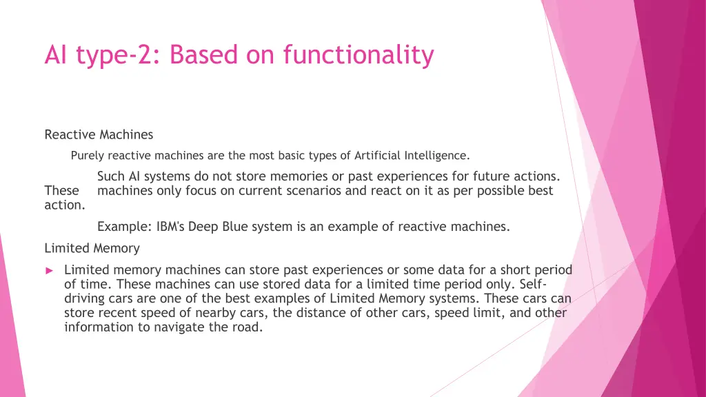 ai type 2 based on functionality