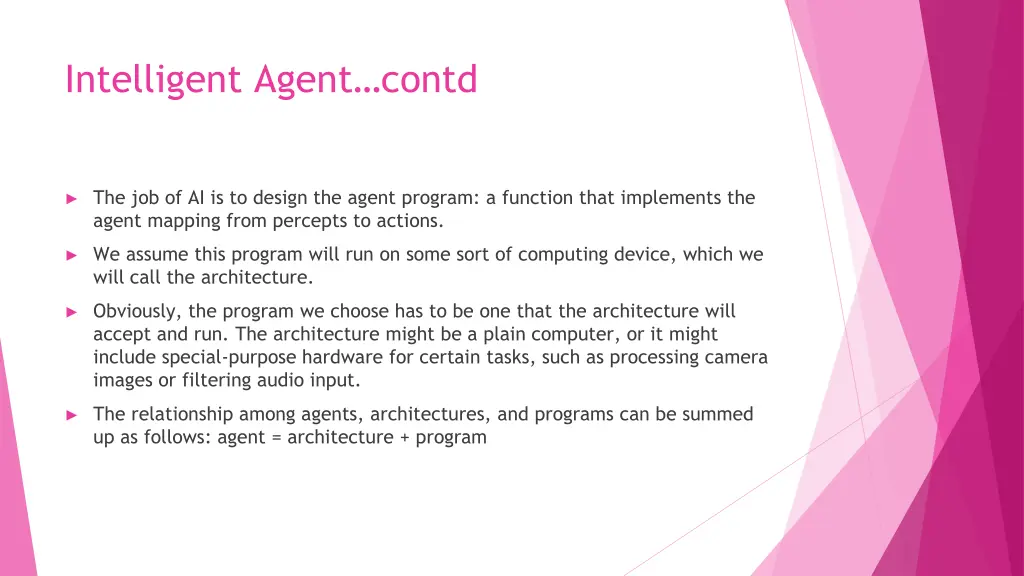 intelligent agent contd