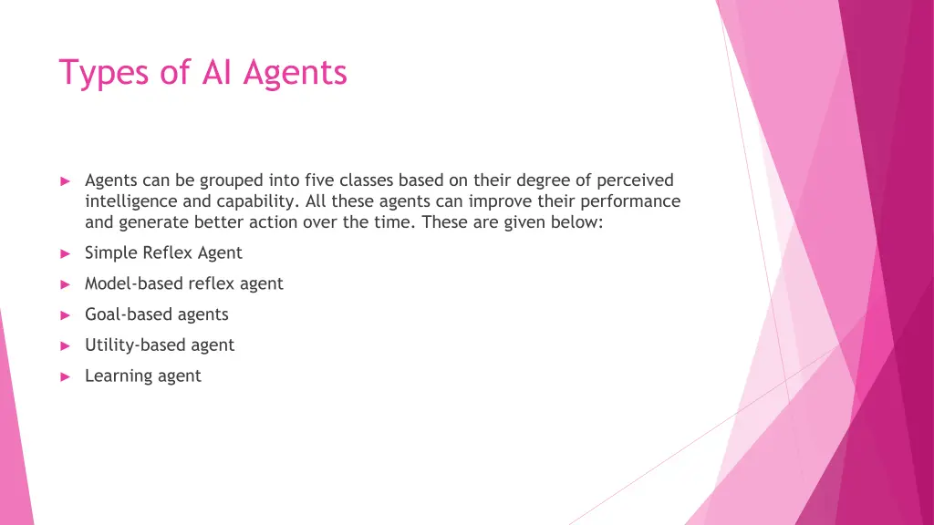 types of ai agents