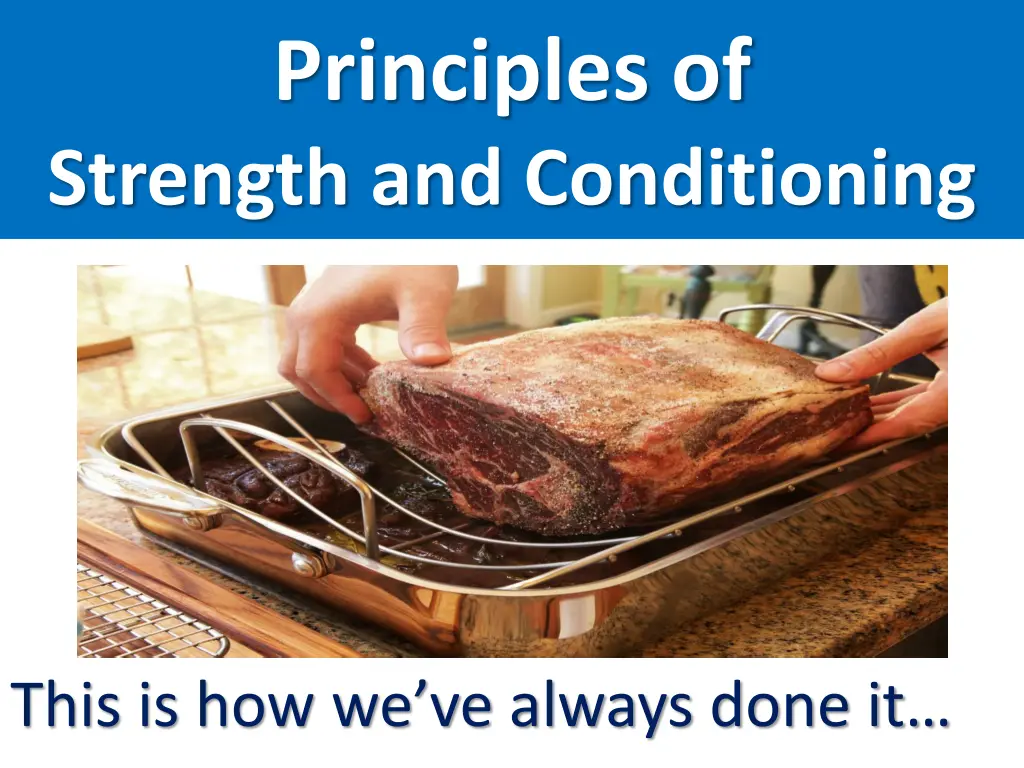 principles of strength and conditioning