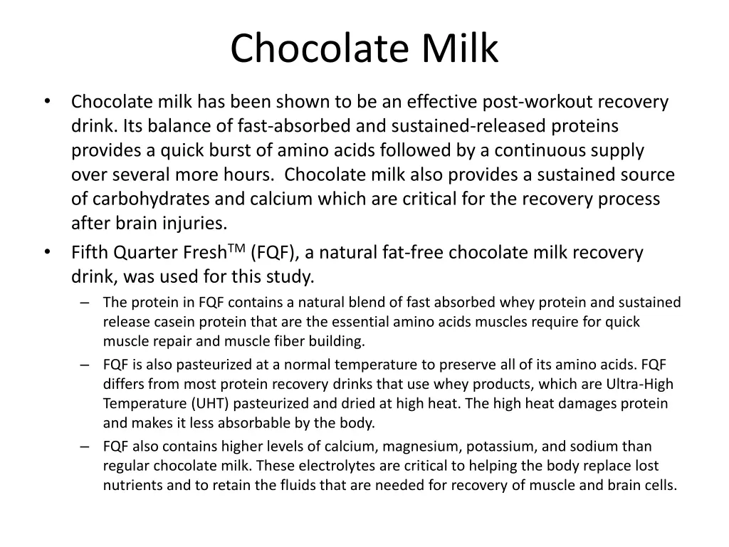 chocolate milk