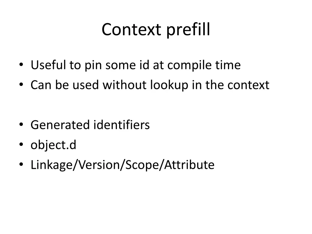 context prefill