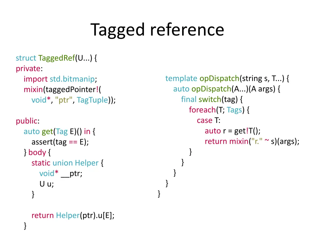 tagged reference 2