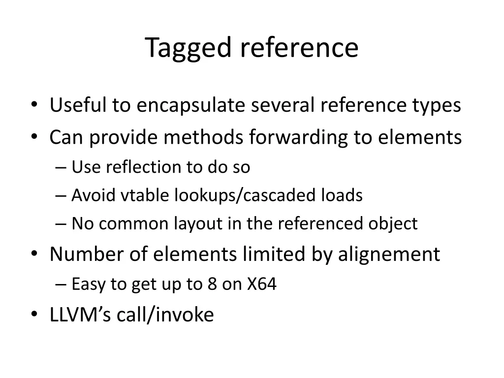 tagged reference