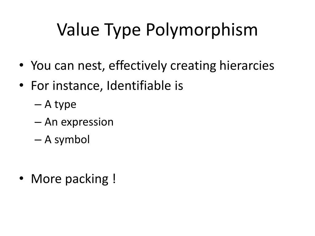 value type polymorphism 5