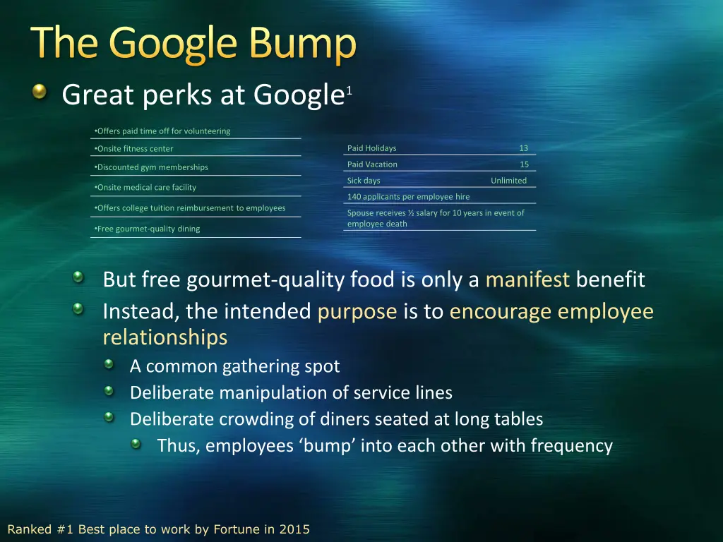 the google bump great perks at google 1